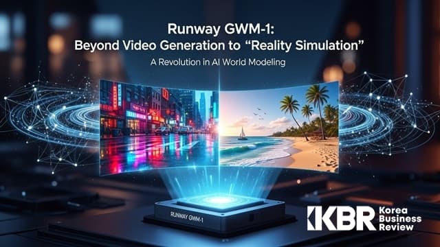 런웨이 GWM-1, 비디오 생성을 넘어 '현실 시뮬레이션'으로: AI 월드 모델의 혁명