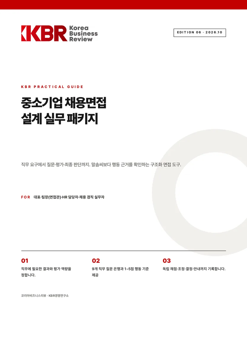 중소기업 채용면접 설계 실무 패키지 실제 표지